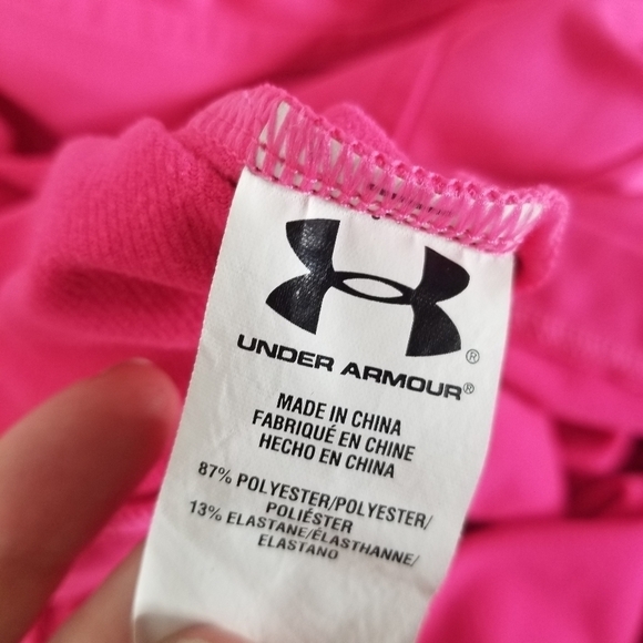 Under Armour ColdGear Hoodie Pullover Thumbholes Stretch Pink Size XS - Picture 6 of 14